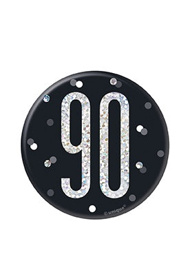 BADGE - 90th - BLACK