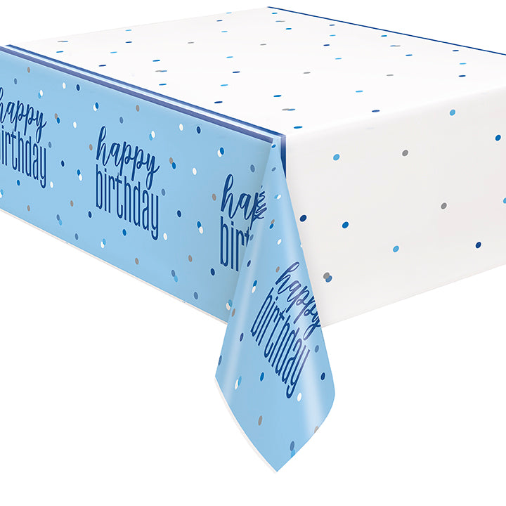 TABLECOVER - HAPPY BIRTHDAY - BLUE