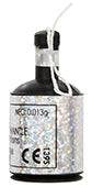 PARTY POPPERS - HOLOGRAPHIC BLACK - PACK OF 20