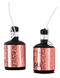 PARTY POPPERS - HOLOGRAPHIC ROSE GOLD - PACK OF 20