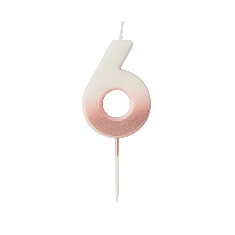 CANDLE - 6 - ROSEGOLD OMBRE