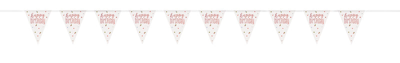 BUNTING - HAPPY BIRTHDAY - ROSE GOLD