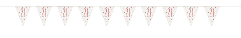 BUNTING - 21st - ROSE GOLD