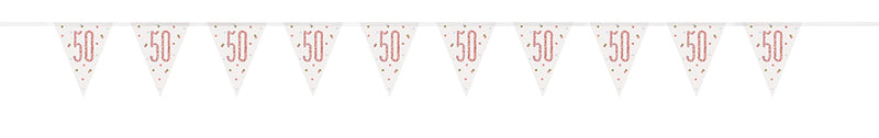 BUNTING - 50th - ROSE GOLD