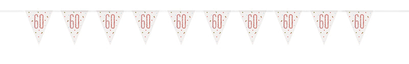 BUNTING - 60th - ROSE GOLD