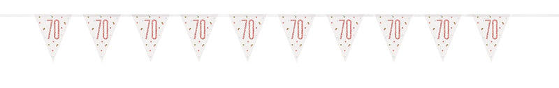 BUNTING - 70th - ROSE GOLD