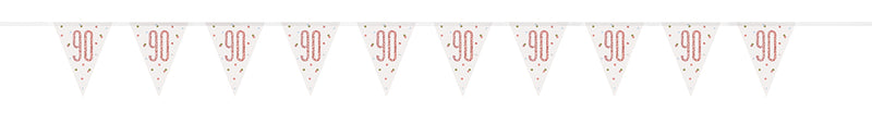 BUNTING - 90th - ROSE GOLD