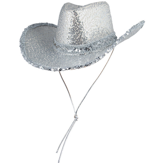TEXAN COWGIRL HAT - SILVER SEQUIN