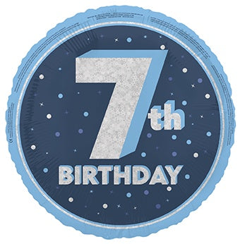 18" FOIL - 7th BIRTHDAY - BLUE