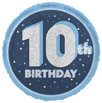 18" FOIL - 10th BIRTHDAY - BLUE