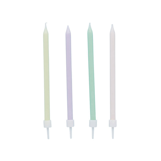 CANDLES - PASTEL SKINNY - PACK OF 12