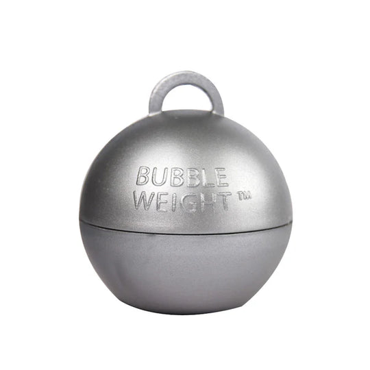 BUBBLE BALLOON WEIGHT - SILVER