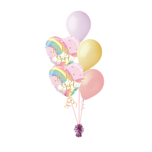 BOUQUET - BABY GIRL - PASTEL RAINBOW