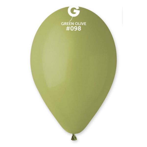 13" LATEX - GREEN OLIVE #098 - PACK OF 50