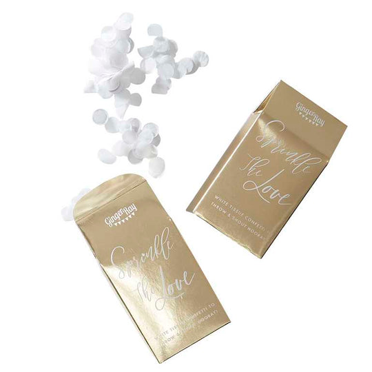 WHITE BIODEGRADABLE CONFETTI BOX