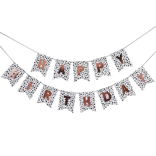 BUNTING - HAPPY BIRTHDAY - DALMATIAN