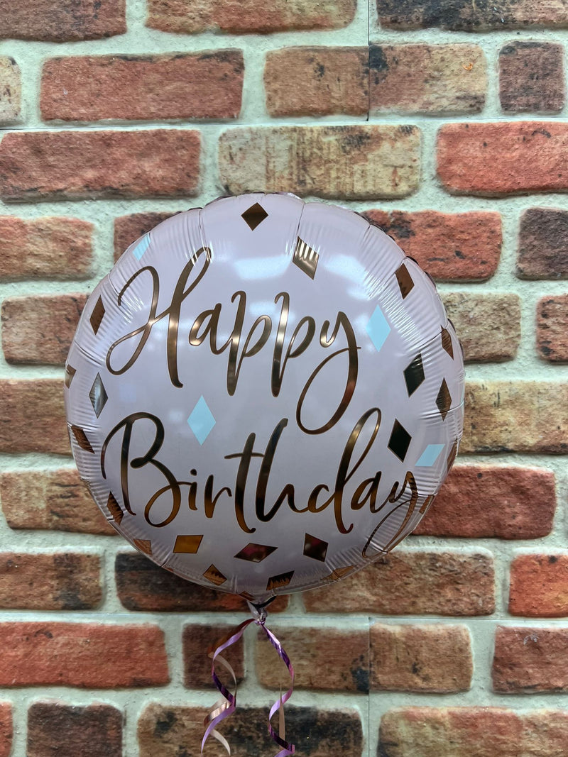 18" FOIL - BLUSH BIRTHDAY