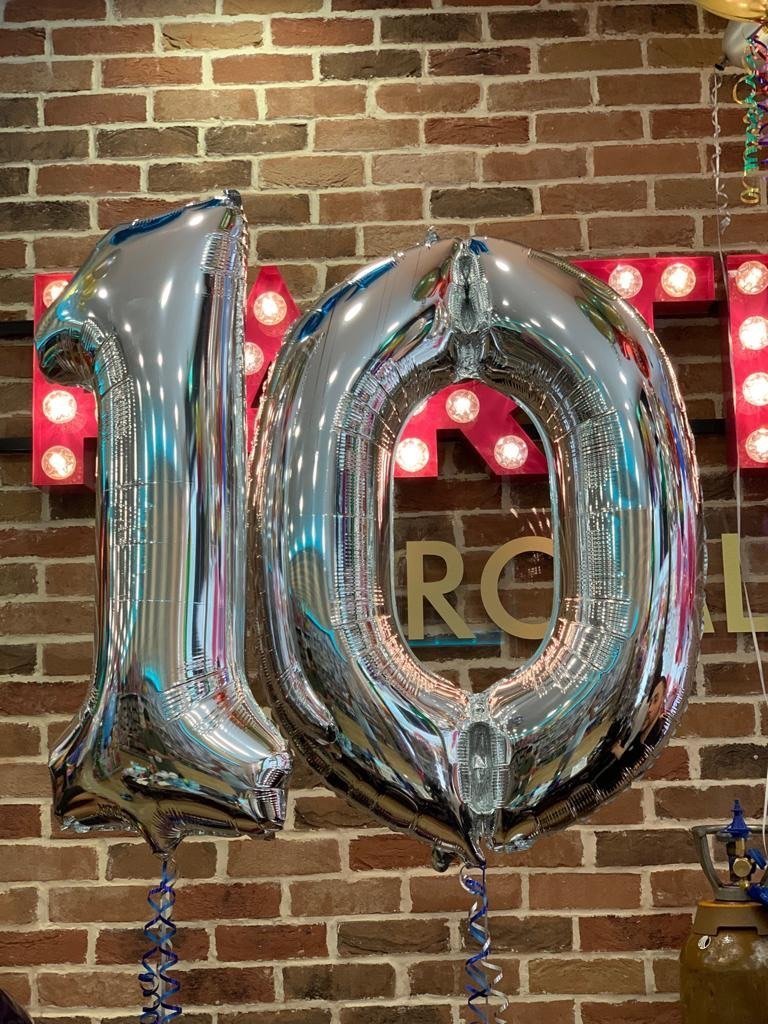 JUMBO NUMBER - 0 - SILVER