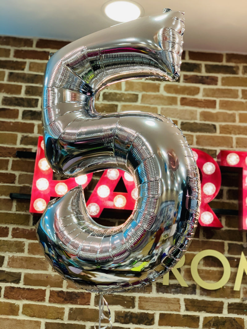 JUMBO NUMBER - 5 - SILVER