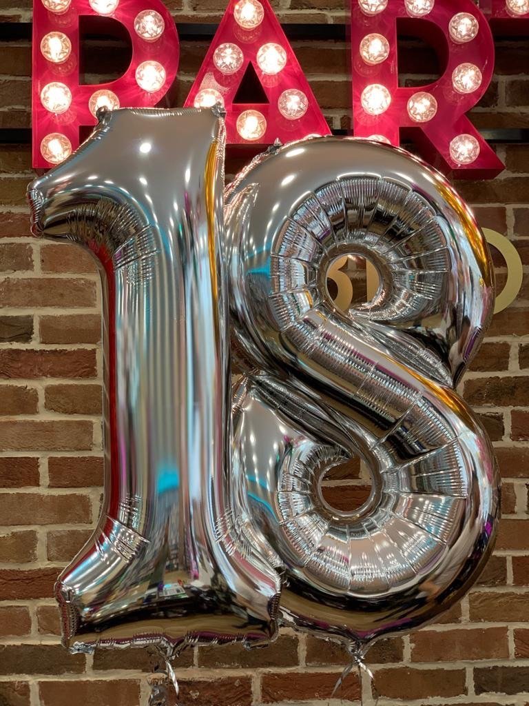 JUMBO NUMBER - 8 - SILVER