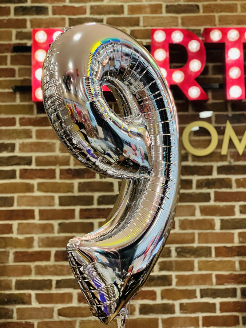 JUMBO NUMBER - 9 - SILVER