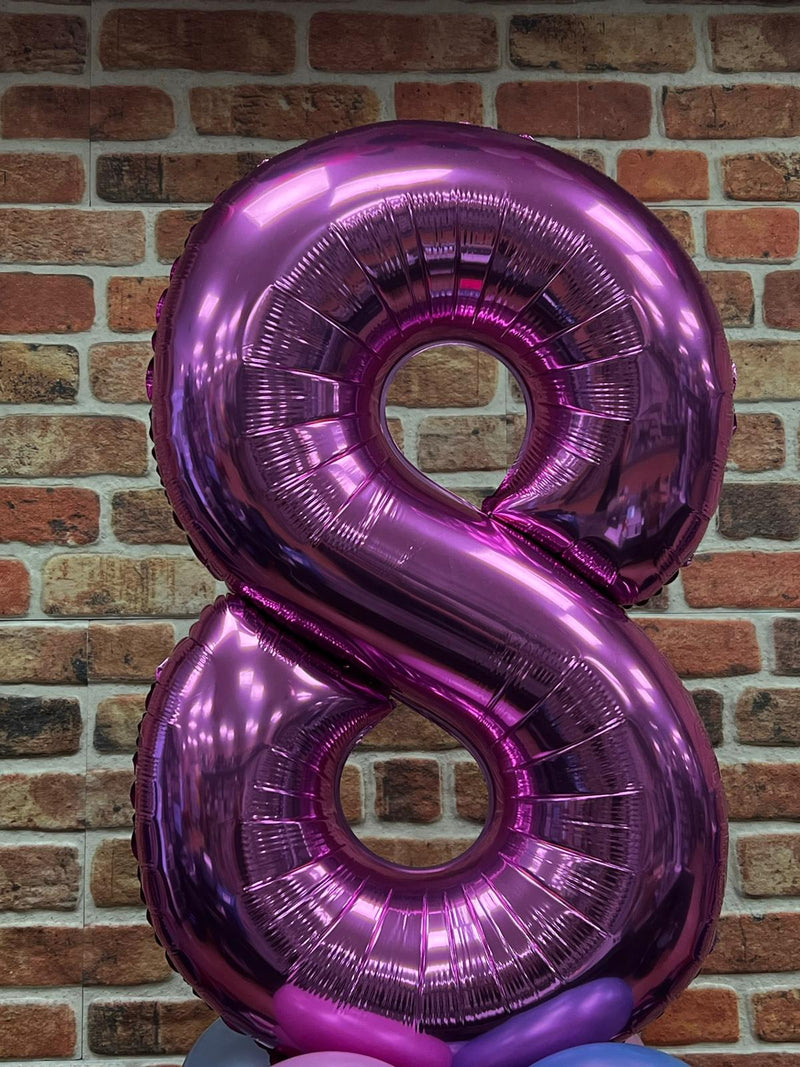 JUMBO NUMBER - 8 - PINK - Partica Party