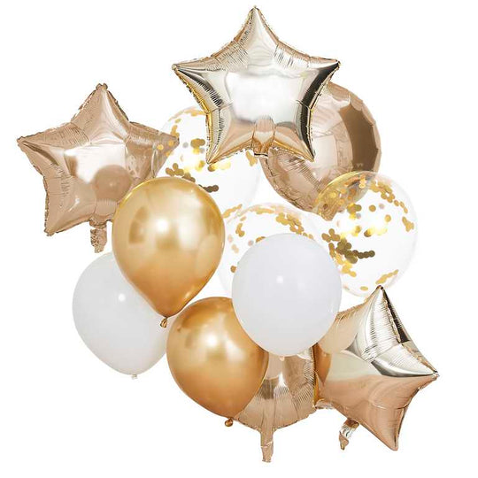 BALLOON BUNDLE - METALLIC GOLD