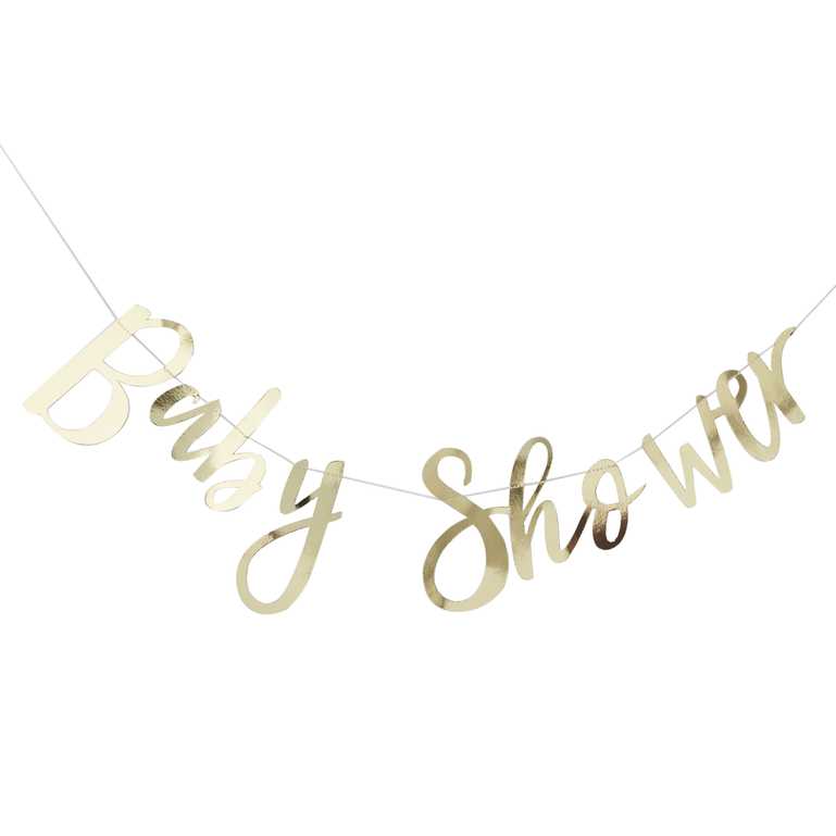 BUNTING - BABY SHOWER - GOLD