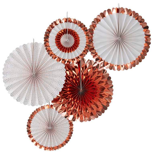 FAN DECORATIONS - ROSE GOLD