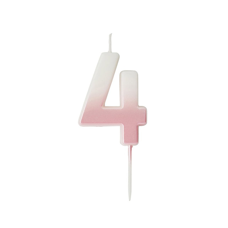 CANDLE - 4 - PINK OMBRE