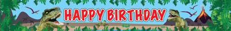 BANNER - JURASSIC DINOSAUR BIRTHDAY