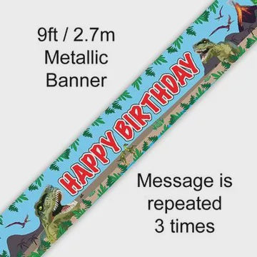 BANNER - JURASSIC DINOSAUR BIRTHDAY