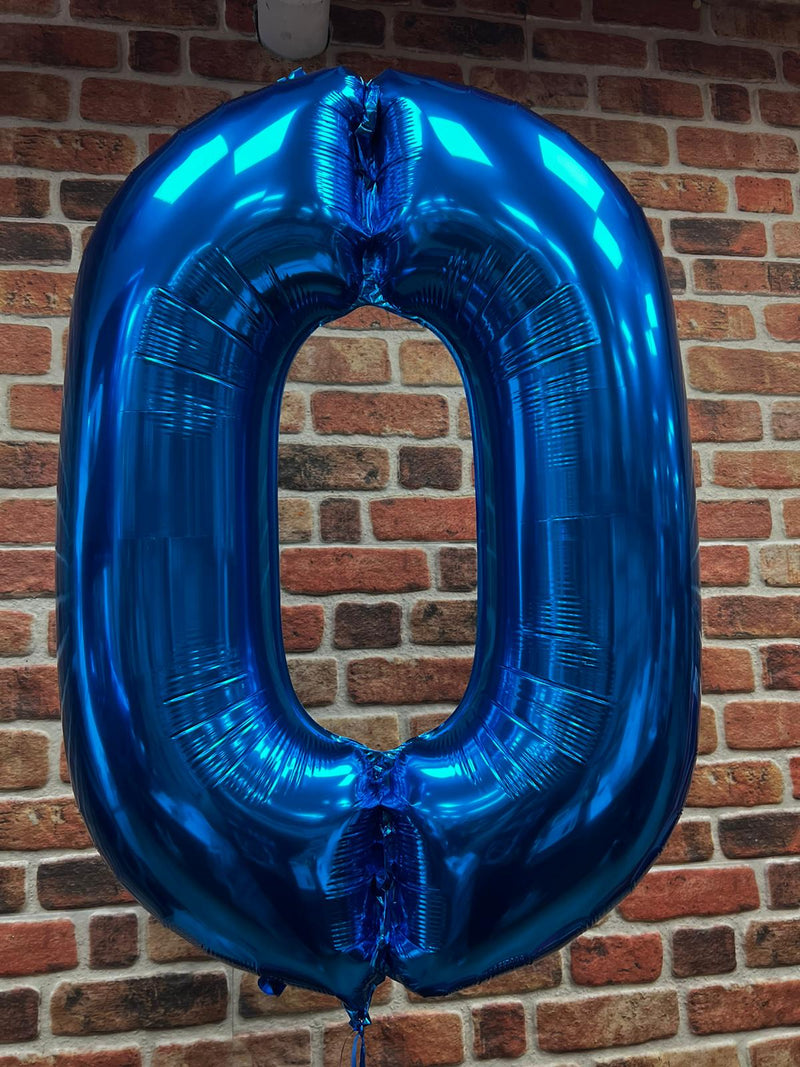 JUMBO NUMBER - 0 - BLUE - Partica Party
