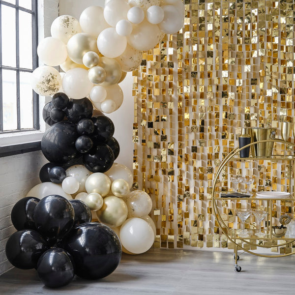 BALLOON ARCH KIT - CHAMPAGNE NOIR