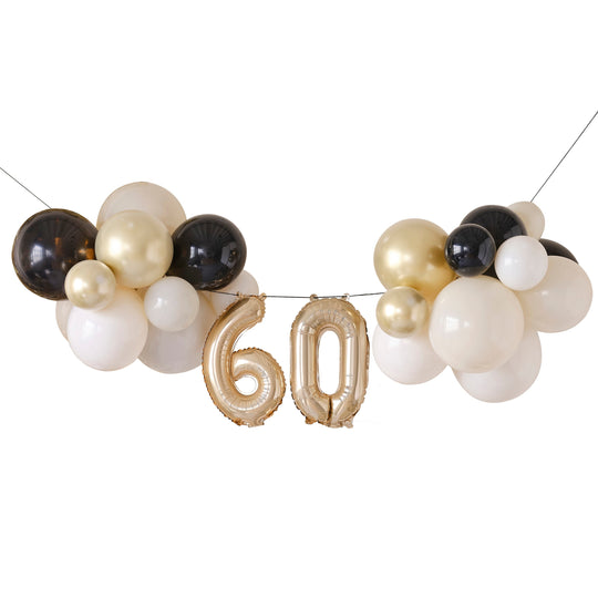 MILESTONE BALLOON BUNTING - 60th BIRTHDAY