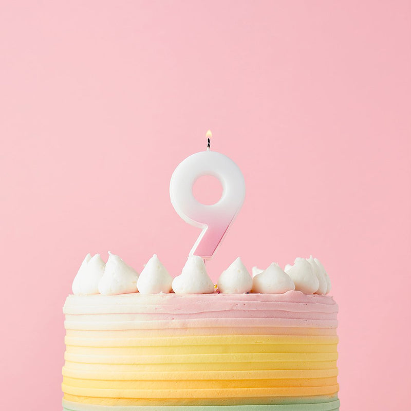 CANDLE - 9 - PINK OMBRE