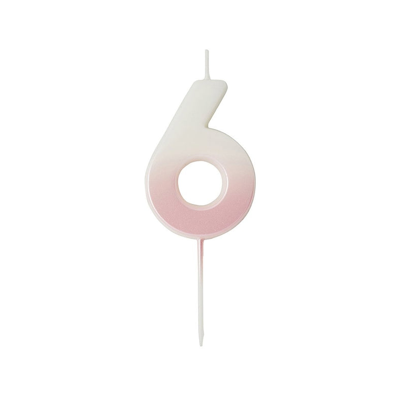 CANDLE - 6 - PINK OMBRE