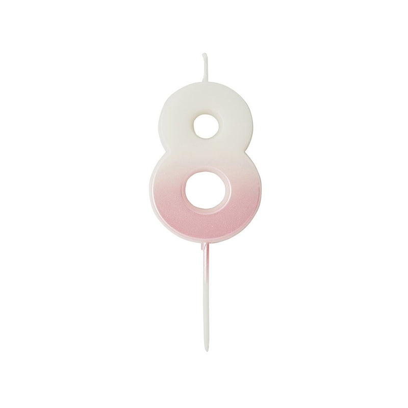 CANDLE - 8 - PINK OMBRE