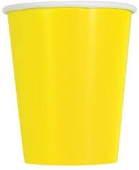 CUPS - NEON YELLOW - PACK OF 14