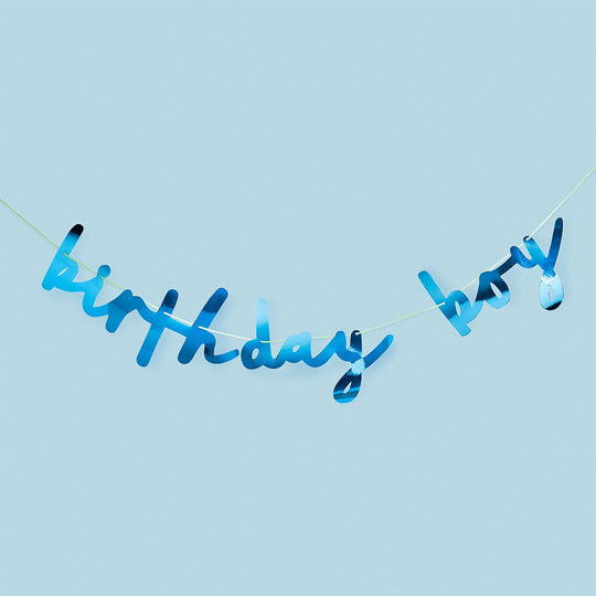 BUNTING - BIRTHDAY BOY - BLUE