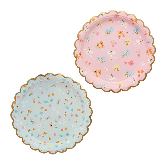 PAPER PLATES - FLORAL TEA PARTY - PACK OF 8