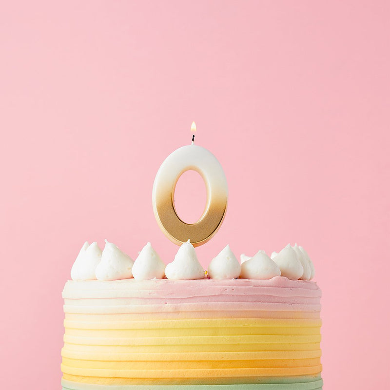 CANDLE - 0 - GOLD OMBRE