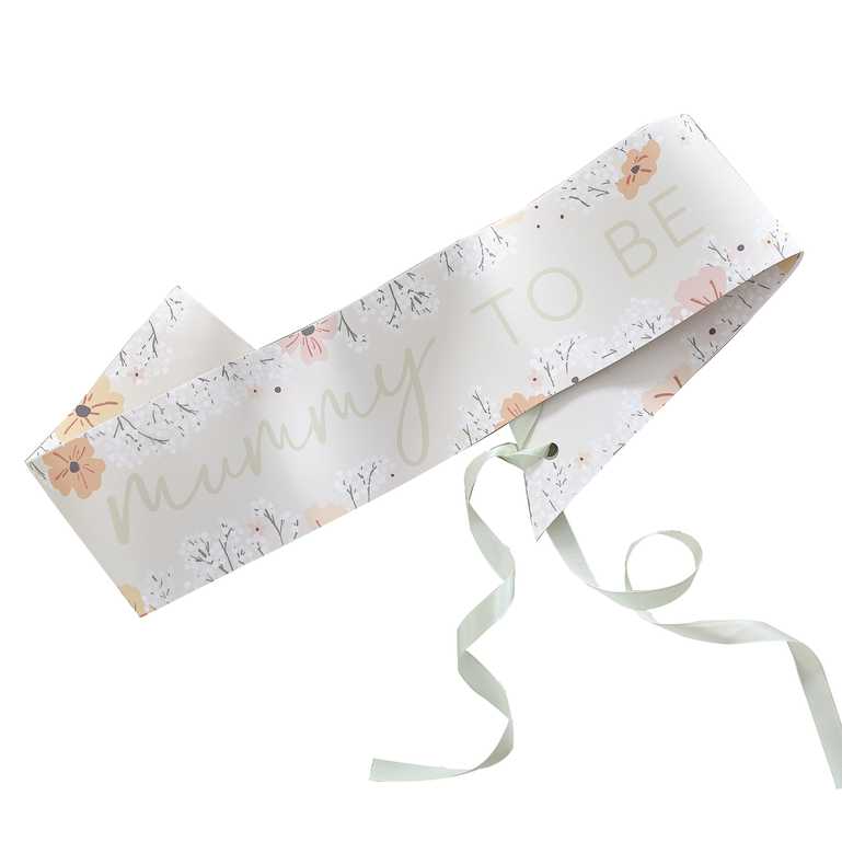 SASH - MUMMY TO BE - FLORAL