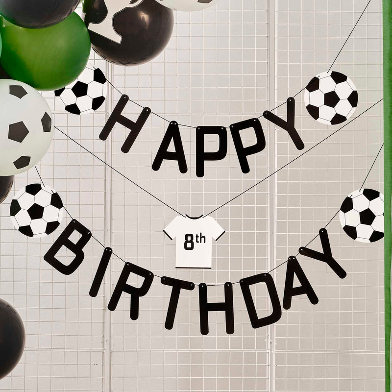 BUNTING - CUSTOMISABLE HAPPY BIRTHDAY - FOOTBALL