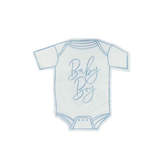 NAPKINS - 'BABY BOY' BABYGROW - PACK OF 16