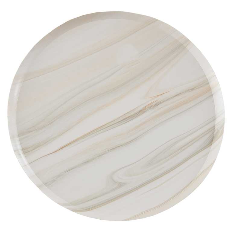 PAPER PLATES - NATURAL MARBLE - PACK OF 8