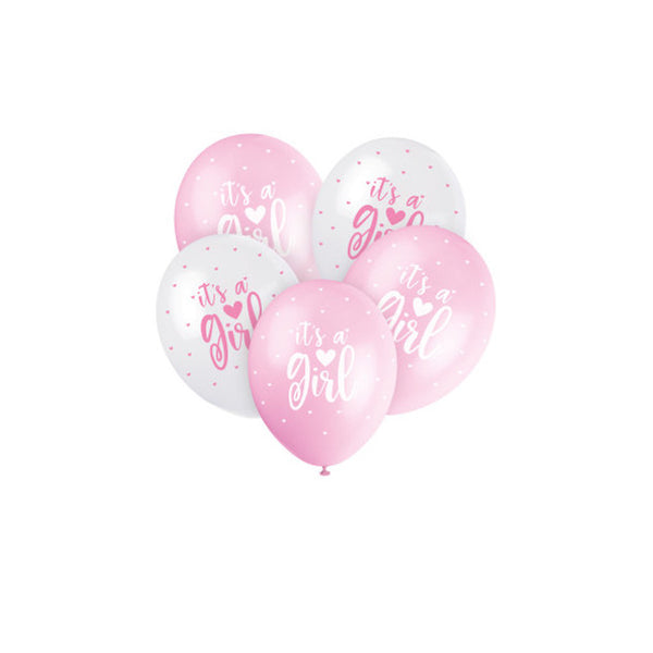 12" LATEX - IT'S A GIRL - PACK OF 5