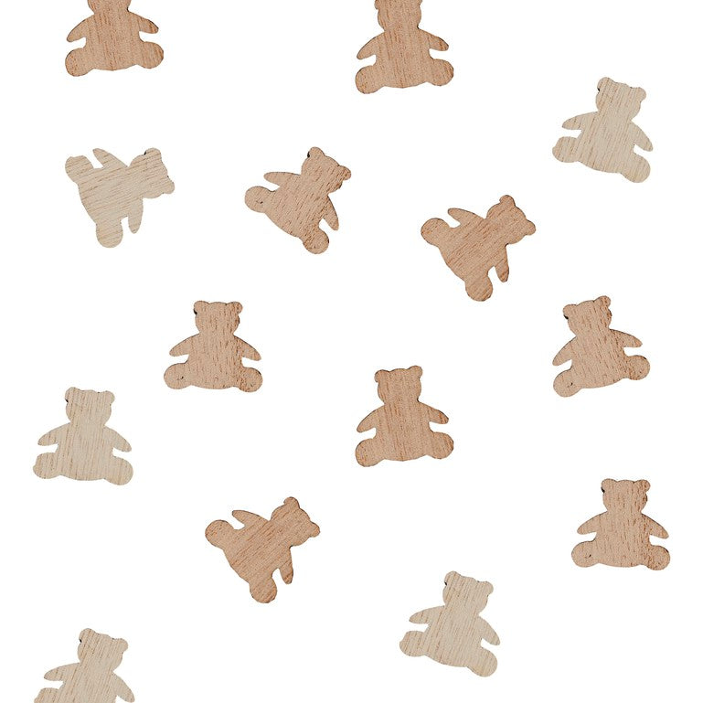 CONFETTI - TEDDY BEARS - WOODEN