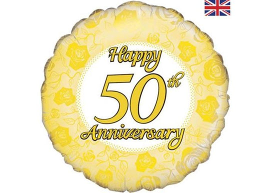 18" FOIL - HAPPY 50th ANNIVERSARY