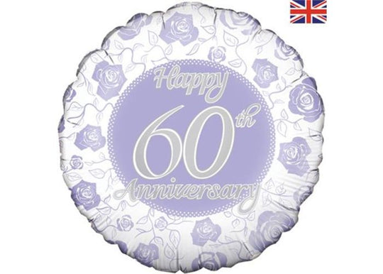 18" FOIL - HAPPY 60th ANNIVERSARY